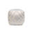 Grandcanyon Cotton Shaggy Pouf, Ivory/Silver-36209227