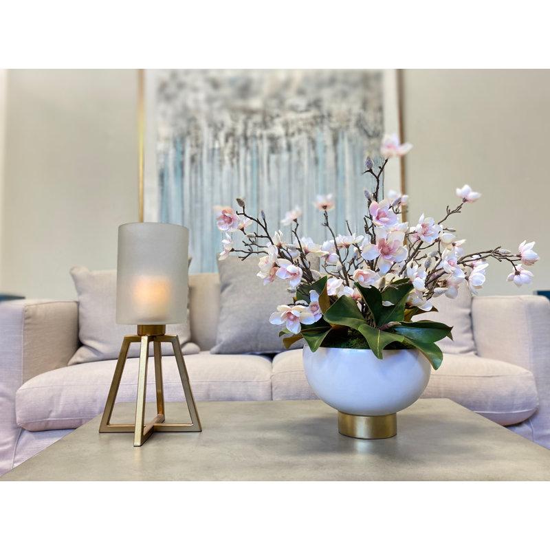 Butterfly Magnolia Floral Arrangement in Vase