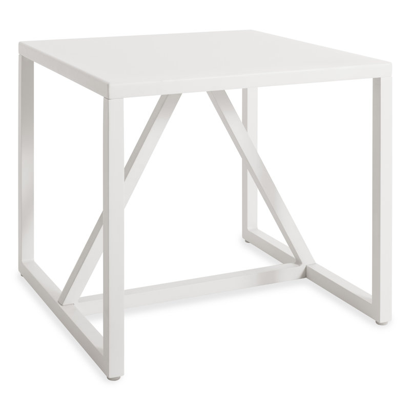 Table basse d'extérieur 20 po Strut, Carbone, 18" H x 20" W x 20" D