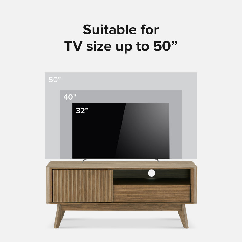 Dorcus for TVs up to 50", Brown/Walnut