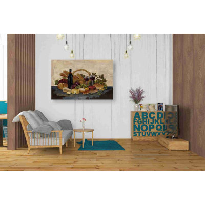 'Tuscan Evening Wine' by Silvia Vassileva, Canvas Wall Art