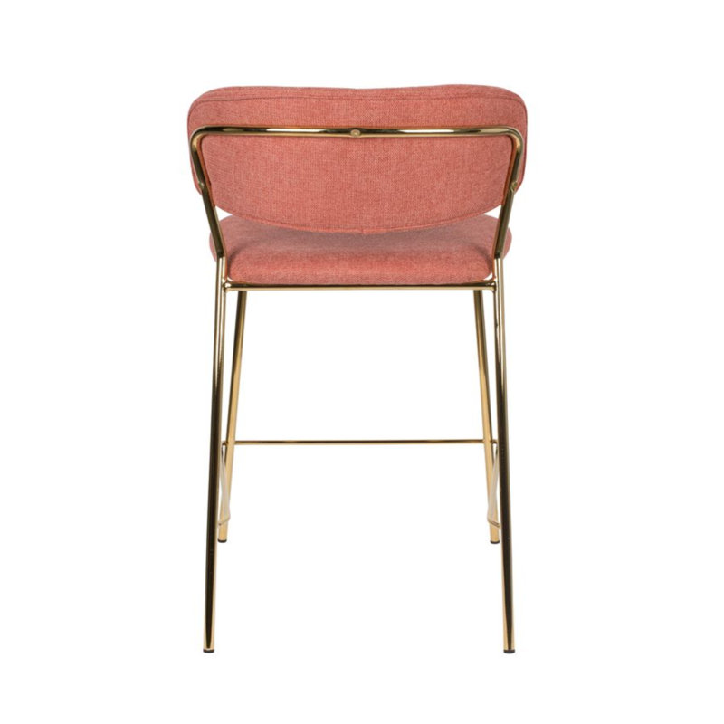 Tabouret de comptoir 26 po Jolien, Rose, Or