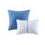 Édredon pour lit double / grand avec rayures florales, rembourrage, 2 taies décoratives, coussins décoratifs, rayures textiles, rembourrage, textile, lavable à la machine