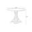 Blue&Burlywood Round Manufactured Wood Dining table-863556142