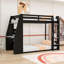Lit superposé en bois avec bureau, chargement USB, DEL et tablettes-593723781-593723838