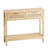 Rattan Console Table with 2 Storage Drawers Rattan 39.37x11.61x32.09inch Sliding Door Natural, Rattan Entryway Table with Storage