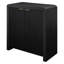 Armoire d'appoint rectangulaire en grain noir Preston-1505673186
