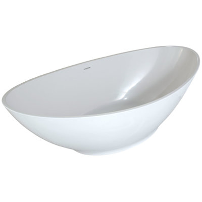Logan 72'' x 38'' Air Solid Surface Bathtub