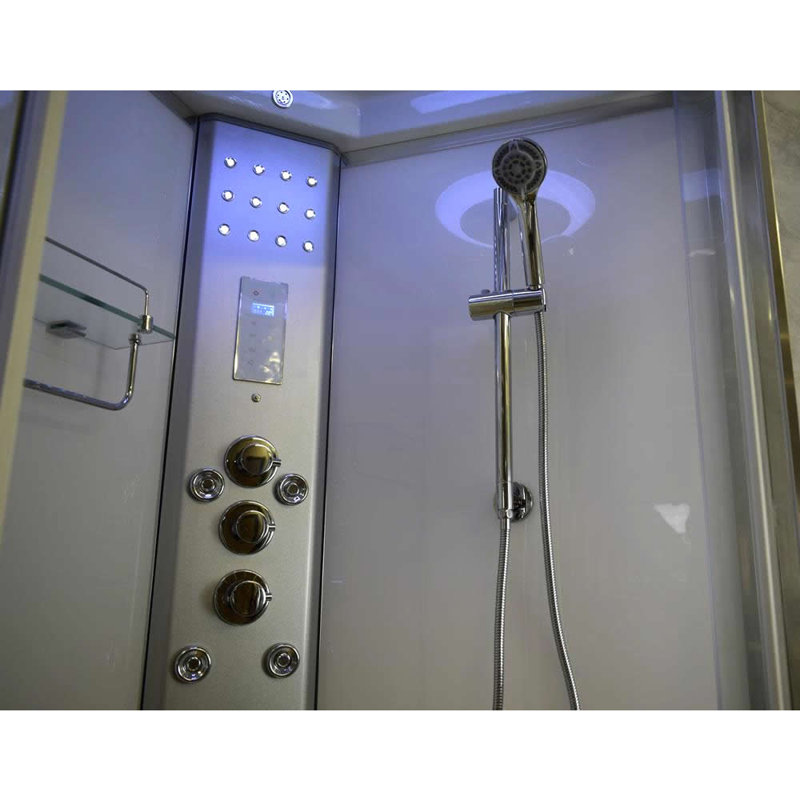 Vidalux SS80 Quadrant Steam Shower Enclosure, White