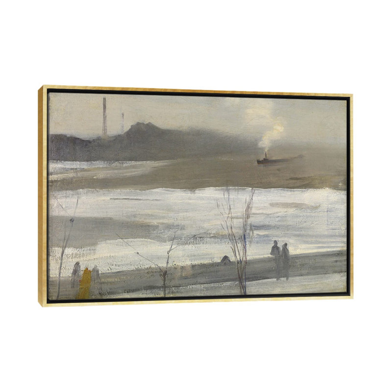 Chelsea In Ice - reproduction d'art murale - toile encadrée, 40 po x 60 po, Toile avec cadre, Doré