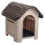 Dog House for Small/Medium Breeds, Espresso/Beige