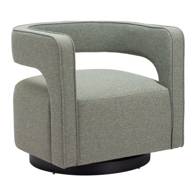 Turku Upholstered Swivel Armchair