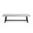 Eules 17.5" H x 63" W Solid Wood and Metal Outdoor Dining Bench-100638431