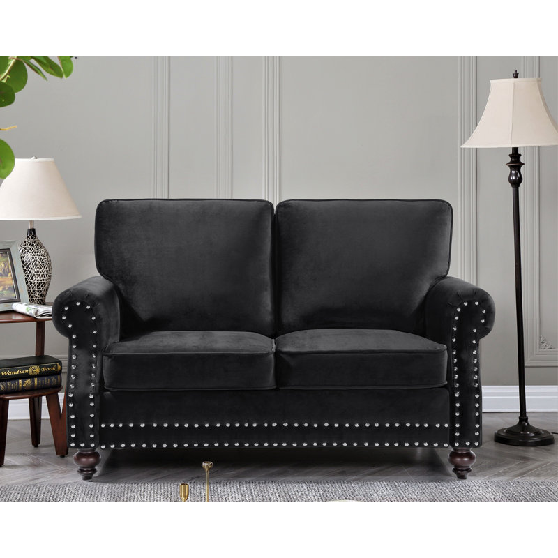 Canapé Keagan, gris, H 37,4 po x l 61,42 po x P 33,9 po
