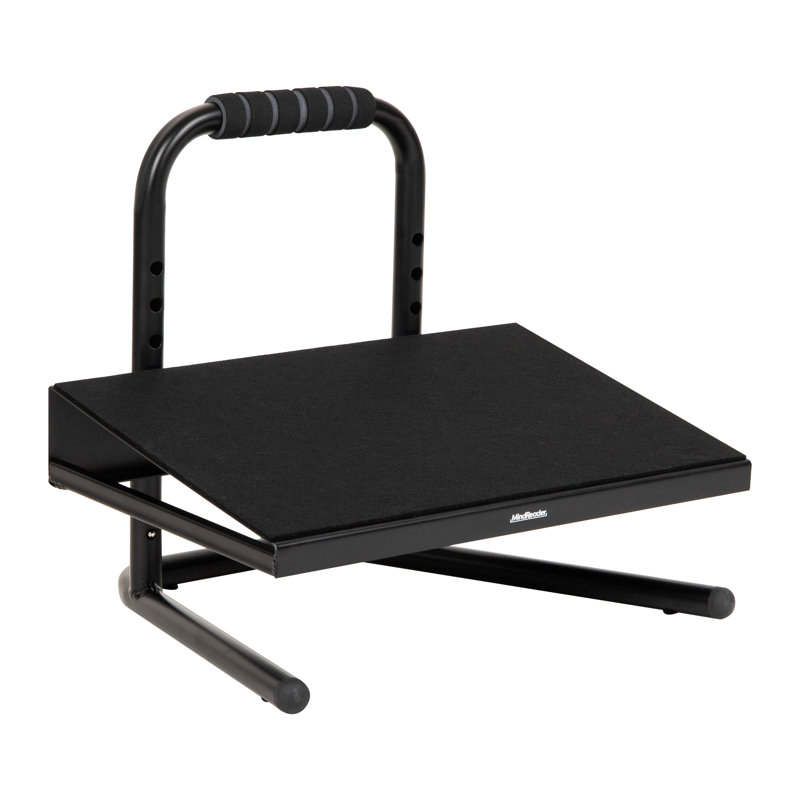 Mind Reader Foot Rest, Under Desk at Work, Ergonomic, Height Adjustable, Office, Metal, 15"L x 14.25"W x 14.5"H