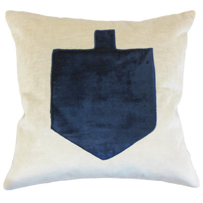 Melchior Chevron Feather Reversible Throw Pillow