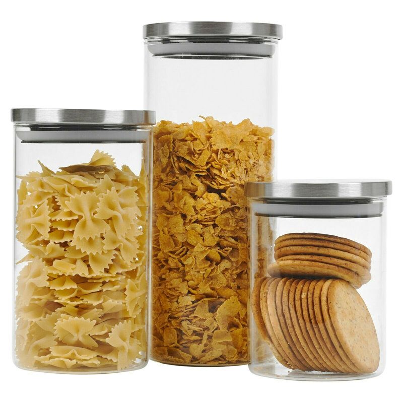 Glass Jar - Set of 3
