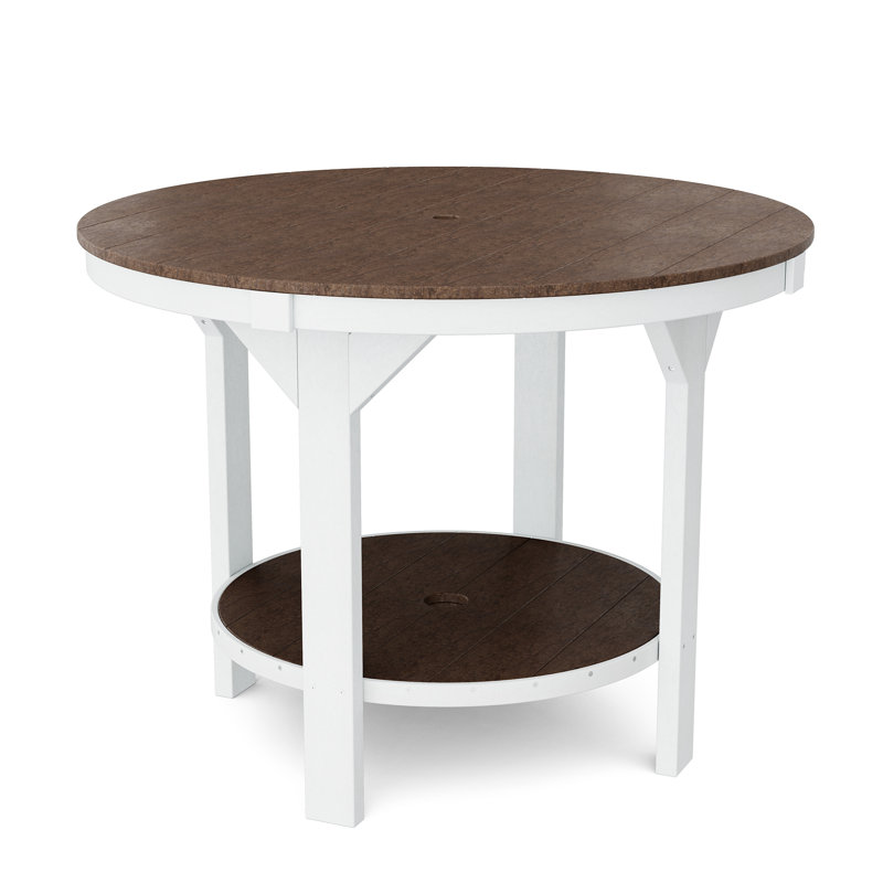 Heritage 48" Pub Table, Tudor Brown/White
