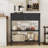 29.5" Small Console Table with Drawers and Shelves-1697946806