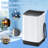 1.9 Cu.Ft Portable Washing Machine with 10 Cycles, Full-Automatic Electric Laundry Machine with Stainless Steel Drum, Compact Washer and Spin Dryer Combo with Drain Pump for Apartment, Dorm, Home