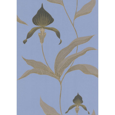Orchid Floral Wallpaper Roll