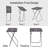 Imitation Marble Multifunctional Folding Tray Table - Portable, Space-Saving, Ideal For Dining And Lounging-1150678653