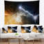Polyester spacescape deux planètes tapisserie avec accessoires suspendus inclus-28504712
