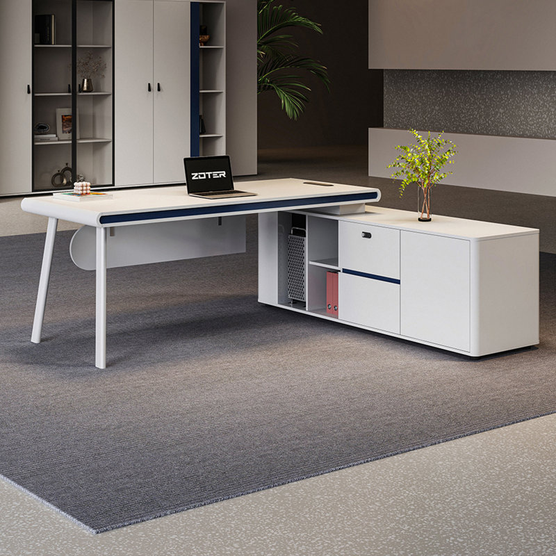Bureau en L 72,83 po, H 29,92 po x l 88,58 po x P 62,99 po