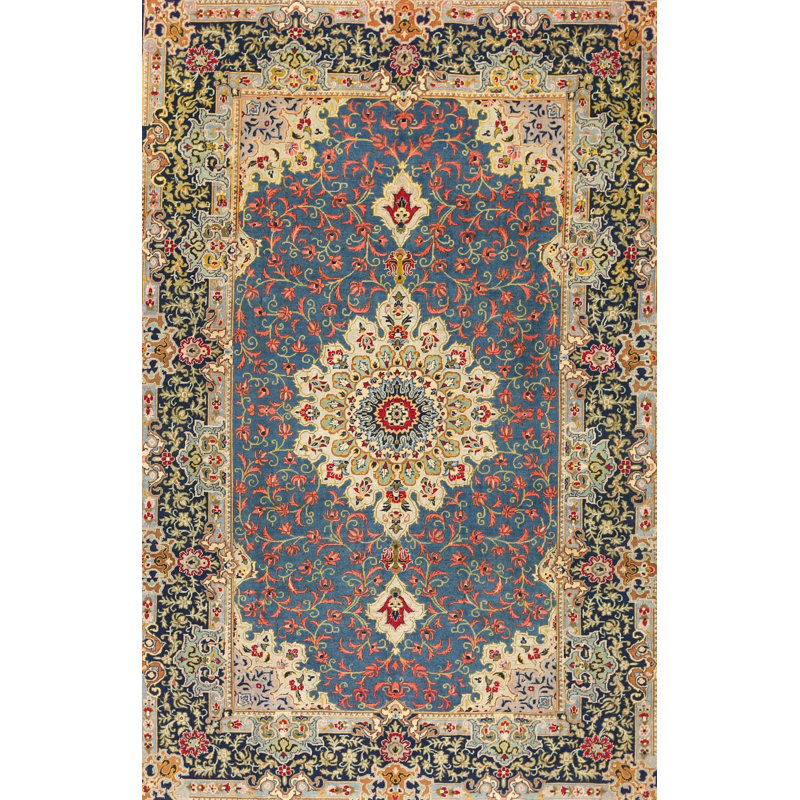 Tapis traditionnel bleu / beige Findikzade, Rectangle 2 pi x 3 pi