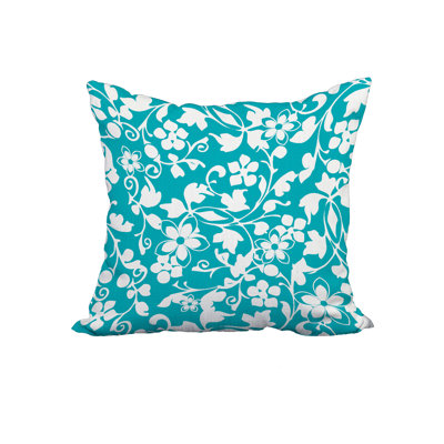 Floral Reversible Throw Pillow