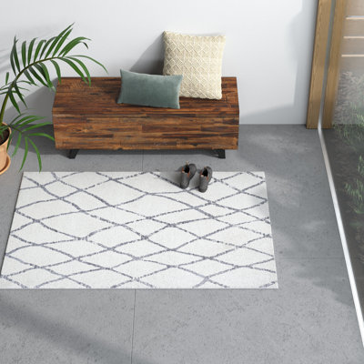 Tapis ivoire / gris Aydan