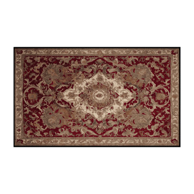 Tapis brun lavable à la machine
