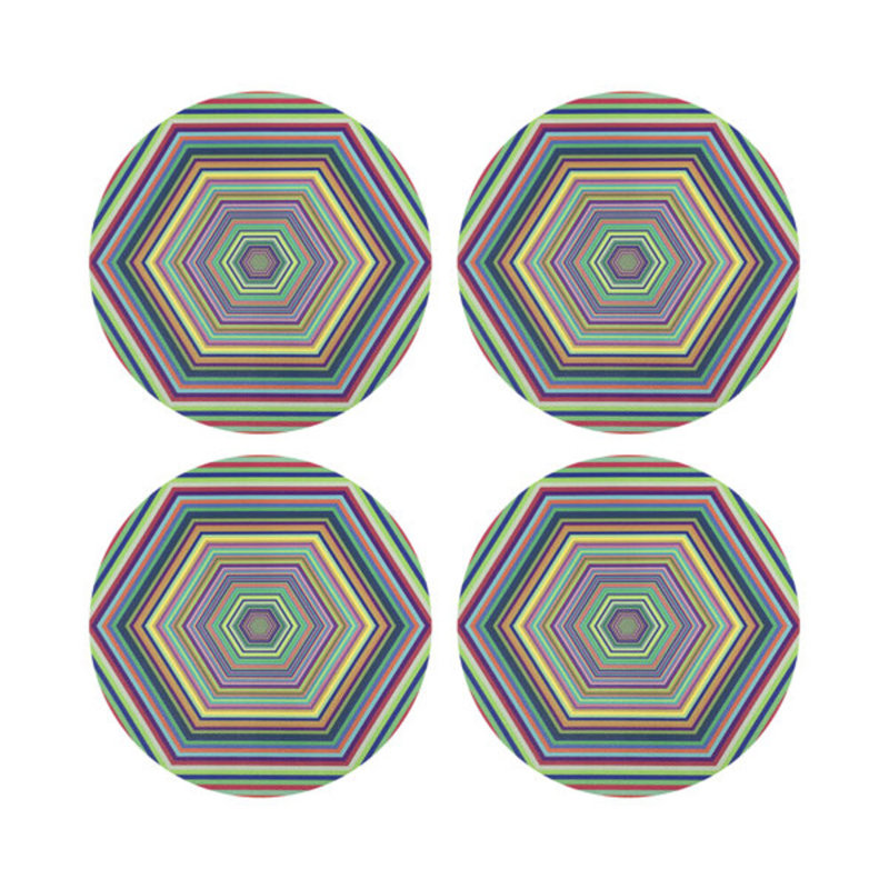 Hex Dylan Vegan Leather Round Coasters