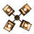 Doel 4 - Light Dimmable Geometric Chandelier