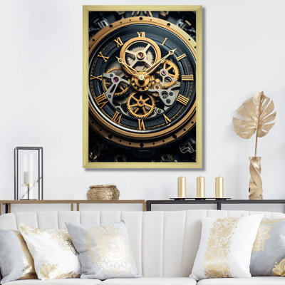 Horloge, heure dévoilée I - impression sur toile tendance