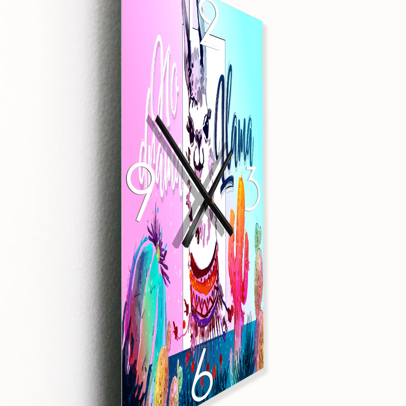 No Drama Llama - Horloge murale pour enfants, Petit