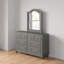 Commode double 8 tiroirs avec miroir Adriel