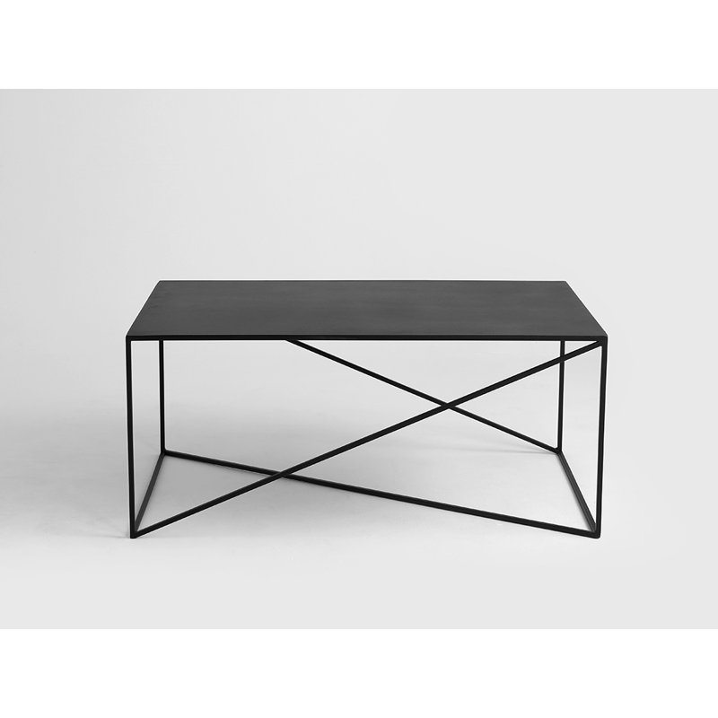 Quiana Frame Coffee Table, H45 x L100 x W60cm, Black