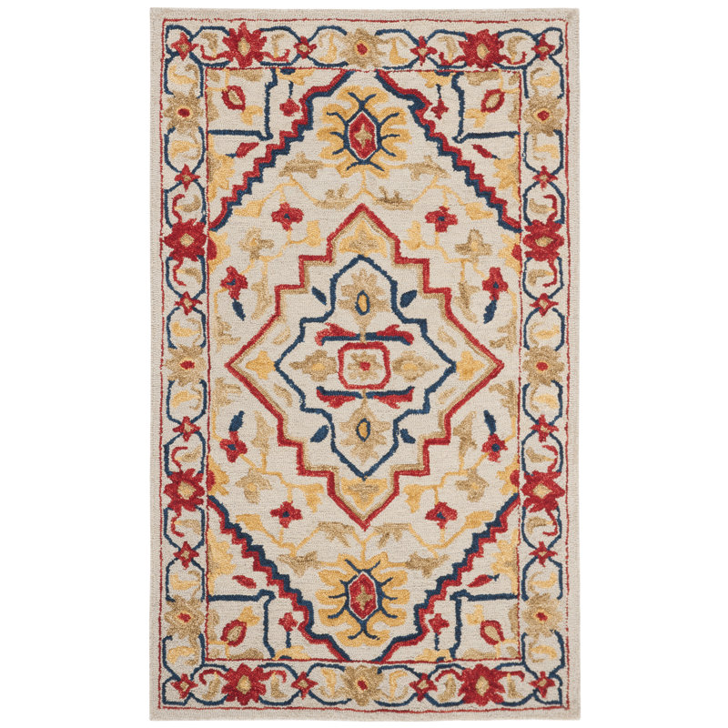 Vahakn Hand Tufted Wool Oriental Rug, Rectangle 3' x 5'
