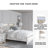 Beamond Upholstered Bookcase Storage Bed-115848738