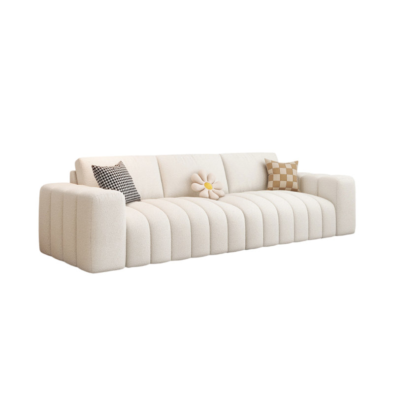 Canapé droit moderne, H 26,37 po x l 114,17 po x P 35,43 po