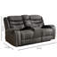 Fauteuils inclinables en tissu Luxury Tech, noir, style classique pour le salon