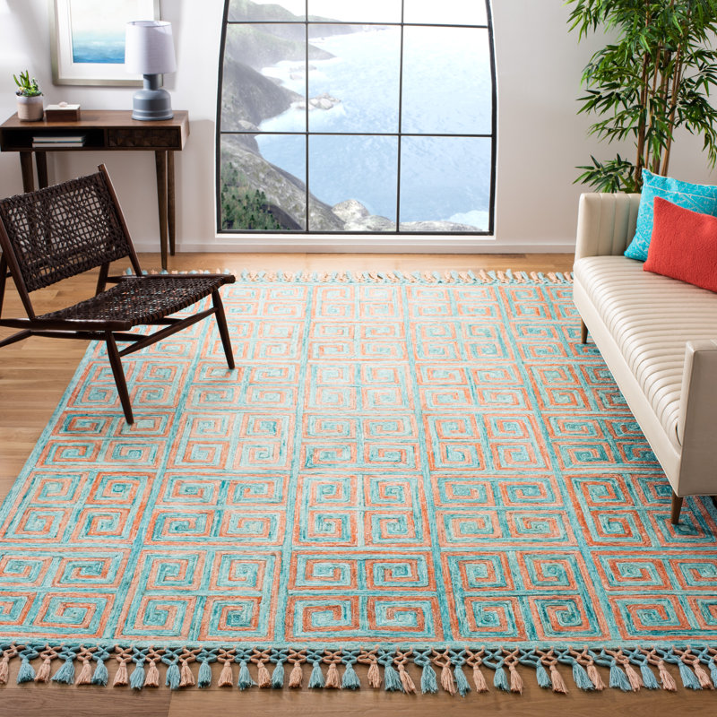 Culver Hand Tufted Performance Geometric Rug, Rectangle 8' x 10'