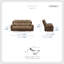 Ensemble de 3 pièces inclinables en microfibre Puaolena