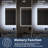 Frameless LED Bathroom Vanity Mirror With Ice Sculpture Glass-1659682604