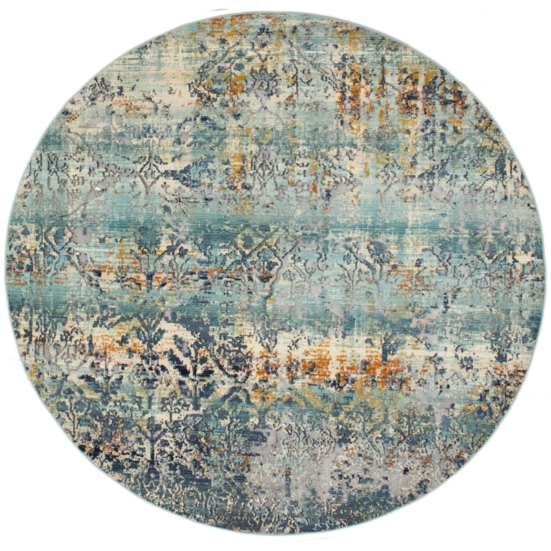 Ziebarth Oriental Indoor Rug, Round 5'