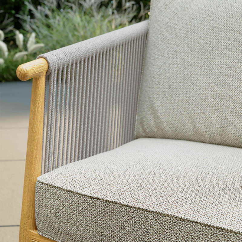 282cm Wide Straight Patio Sofa with Cushions