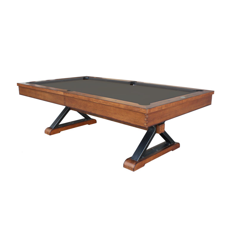 Table de billard en ardoise avec installation professionnelle Santa Fe (valeur de 895 $) incluse, Bleu académie, 8', Oui
