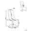 47 cm H Velvet Dining Chair in White