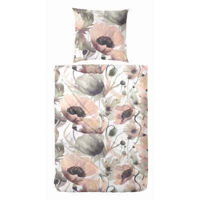 Alaina Cotton Floral Duvet Cover Set with Pillow Shams